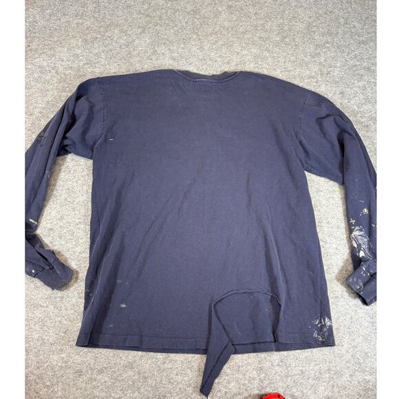 VINTAGE Pearl Jam Yield Era Band Shirt Mens Large Blue Long Sleeve Single Stitch - Picture 2 of 7